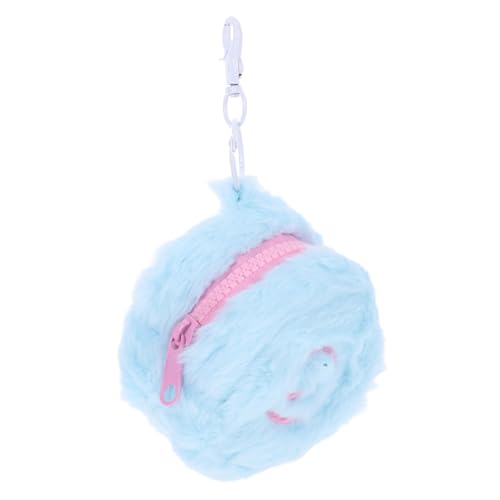 FRCOLOR Kawaii Mini-geldbörse Mit Verschluss: Entzückendes Rundes Münztäschchen Plüsch Zur Aufbewahrung Von Kleingeld, Kopfhörern, Datenkabeln – Rucksack-Tragetasche Mit Anhänger FRCOLOR Kawaii Mini-geldbörse Mit Verschluss: Entzückendes Rundes Münztäschchen Plüsch Zur Aufbewahrung Von Kleingeld, Kopfhörern, Datenkabeln – Rucksack-Tragetasche Mit Anhänger von FRCOLOR