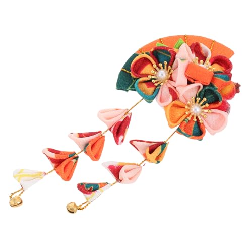 FRCOLOR Weiche Stoff-kimono-haarnadel Mit Japanischer Blumenquaste Braut-hochzeitsaccessoire Für Haarspange von FRCOLOR