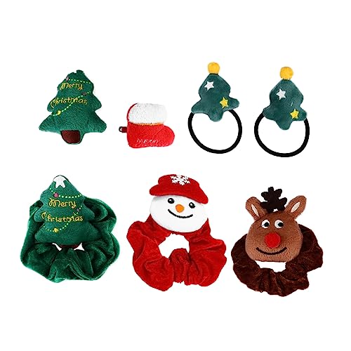 FRCOLOR Kinder Haarspange Kopf Seil Weihnachts-emaille-pin Weihnachtsschmuck Für Mädchen Urlaub Haarbänder Haargummis Weihnachtshaarspange Haarschmuck Polyester Elastisch Binden Frau von FRCOLOR