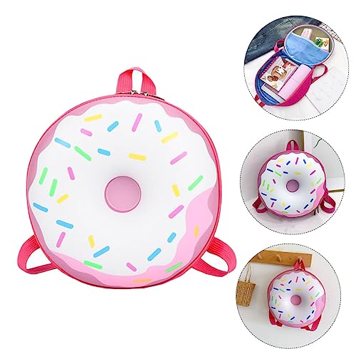 FRCOLOR Kinderrucksack Für Jungen Und Mädchen Tragbare Aufbewahrungstasche Verstellbare Schultergurte Kompakte Donutform Für Schule Und Reisen von FRCOLOR