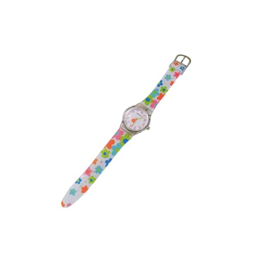 FRCOLOR Kinderuhr Mit Blumenmotiv Cartoon-Design Silikonarmband Blumenuhr Für Junge Mädchen Kinderuhr Mit Verstellbarem Armband Langlebigkeit von FRCOLOR