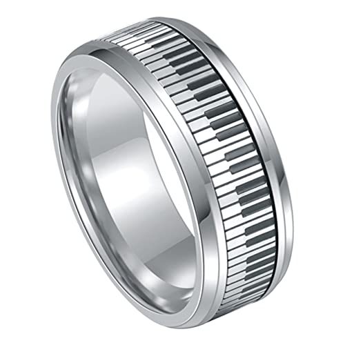 FRCOLOR Klavier Tastatur Ring Verstellbar Stilvoller Fingerring Musik Schmuck für Damen Herren Alltag Party Cosplay von FRCOLOR