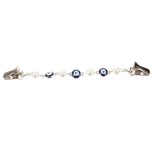 FRCOLOR Kleidclip für Damen Modischer Sweater Clip mit Evil Eye Design Vielseitiger Cardigan Clip zur Kragenbefestigung Einfache Handhabung für Mutter und Freundinnen von FRCOLOR