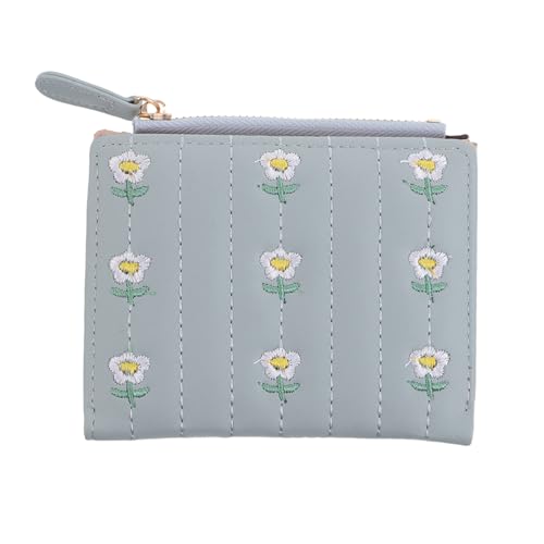 FRCOLOR Kleines Zweifach Gefaltetes Portemonnaie Für Damen Mit Süßem Stickdesign Kartenfächern Und Münzfach Aus Weichem Pu-Material Für Reisen Und Alltag FRCOLOR Kleines Zweifach Gefaltetes Portemonnaie Für Damen Mit Süßem Stickdesign Kartenfächern Und Münzfach Aus Weichem Pu-Material Für Reisen Und Alltag von FRCOLOR