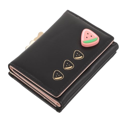 FRCOLOR Kleine Faltbare Brieftasche PU Für Damen Exquisiter Kartenhalter Mit Münzfach Für Lehrer Büroangestellte Leicht Langlebig von FRCOLOR