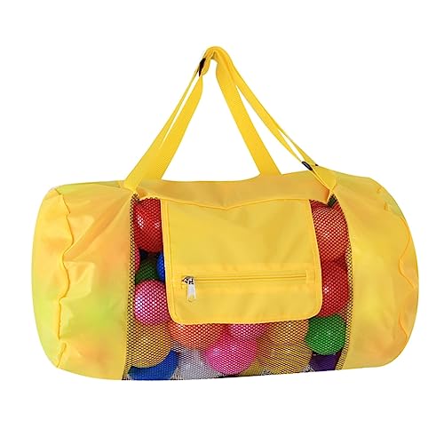 FRCOLOR Kleine Mesh Strandtasche Für Spielzeug Und Badutensilien Verstellbarer Rucksack Für Junge Mädchen Und Erwachsene Für Strand Und Pool Und Leicht in Gelb FRCOLOR Kleine Mesh Strandtasche Für Spielzeug Und Badutensilien Verstellbarer Rucksack Für Junge Mädchen Und Erwachsene Für Strand Und Pool Und Leicht in Gelb von FRCOLOR