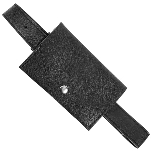 FRCOLOR Kleine Tailentasche des Mädchens Fanny Mädchen Tasche Taille kreuzen Mini Bauchtaschen für Umhängetasche für Bauchtasche für Mädchen Riementasche Kunstleder Schwarz von FRCOLOR