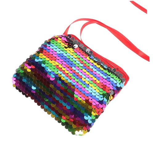 FRCOLOR Kleine Pailletten-geldbörse Mit Riemen Karten Und Münztasche Für Mädchen Und Damen Leicht Und Tragbar von FRCOLOR
