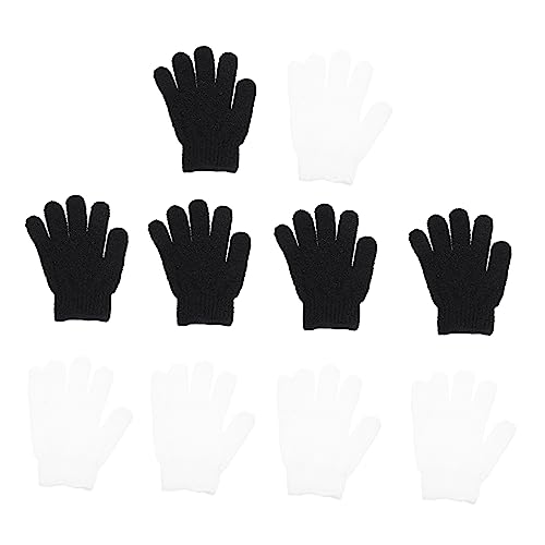 FRCOLOR Komplettes Set Mit Badetuch Und Peelinghandschuhen – Schwarze Handschuhe Für – Körperpeelinghandschuh von FRCOLOR
