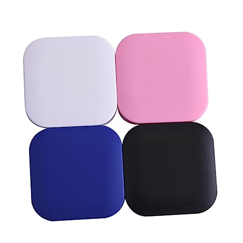 FRCOLOR Kontaktlinsenbehälter Mini Reiseetui Mit Spiegel Behälter Für Weiche Linsen Tragbare Aufbewahrung Für Unterwegs Geeignet Für Frauen Schwarz von FRCOLOR