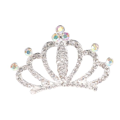 FRCOLOR Krone Braut-tiara Diamant-kopfstück Braut Kopfschmuck Florale Tiara Haarschmuck Brautkopfschmuck Für Die Hochzeit Zubehör Mädchen Koreanische Version Weiß von FRCOLOR