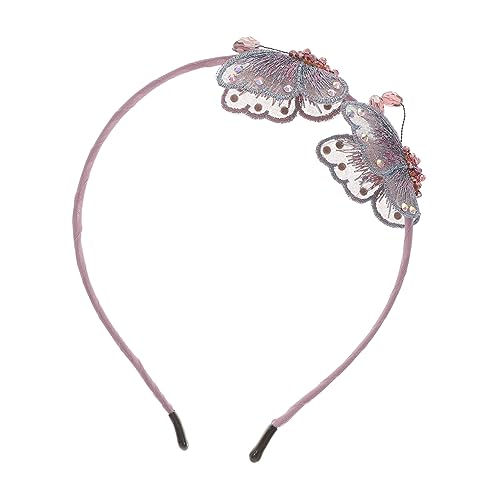 FRCOLOR Haarreifen Stirnband Mit Strassperlen Stirnbänder Für Damen Schmuck Haarbänder Braut Haarband Brautkopfschmuck Für Die Hochzeit Frau Haarschmuck Strasssteine Violett von FRCOLOR