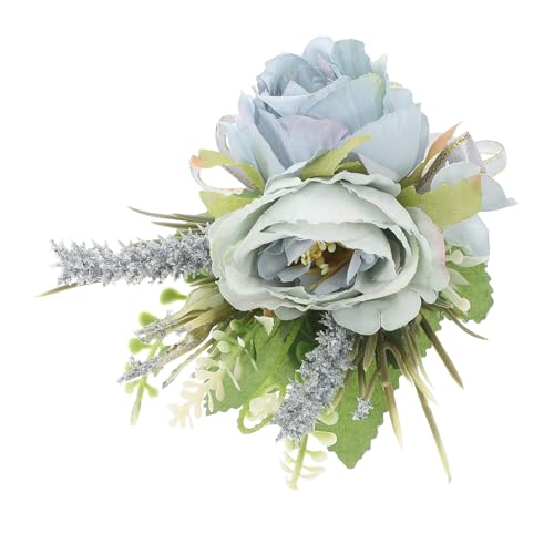 FRCOLOR Korsage Brautjungfer Braut Als Dekoration Hochzeit Handblumen Für Zu Sei Hochzeiten Künstlich Fälschung Dekorationen Hochzeitssträuße Rosen Ästhetisch Boutonnieres Blumen- Stoff von FRCOLOR