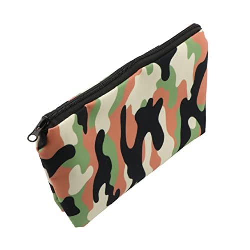 FRCOLOR Kosmetik Tasche Mit Digitaldruck Und Tarnmuster Mini-Kosmetiktasche Für Die Handtasche Kostüm Miserabel Klare Clutch-geldbörsen Für Frauen Geldbeutel Reise-Kosmetiktasche Polyester von FRCOLOR