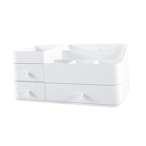 FRCOLOR Kosmetik-aufbewahrungsbox Weiß Desktop-Make-up-Organizer Halter Pp-kunststoffbox Mit Schublade Mehrfachdesign Für Lippenstift Augenbrauenpinsel Make-up-Artist Nagellack Etc FRCOLOR Kosmetik-aufbewahrungsbox Weiß Desktop-Make-up-Organizer Halter Pp-kunststoffbox Mit Schublade Mehrfachdesign Für Lippenstift Augenbrauenpinsel Make-up-Artist Nagellack Etc von FRCOLOR