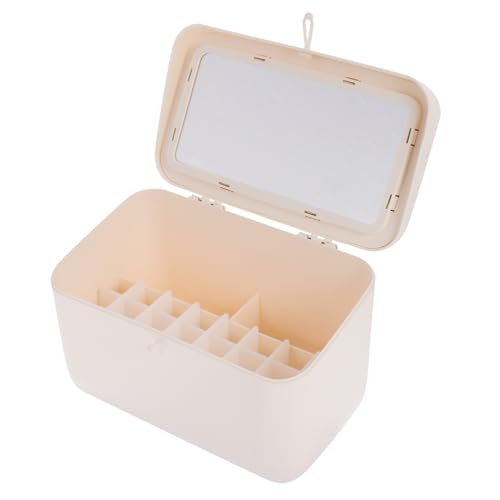 FRCOLOR Kosmetik-organizer Make-up-organizer Mit Spiegel Aufbewahrungsbox Für Lippenstift Kosmetik Nagellack Parfüm Große Kapazität Farbe von FRCOLOR