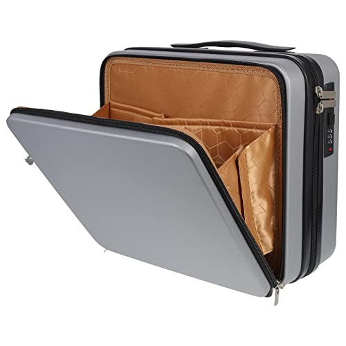 FRCOLOR Einzigartiger Kosmetikkoffer Für Damen Tragbarer Koffer Make-up-aufbewahrungskoffer in Stilvollem Silbergrau von FRCOLOR