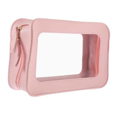 FRCOLOR Kosmetiktasche Damen mit Reißverschluss Wiederverwendbare Make Up für Reisen Wasserabweisend Transparente Aufbewahrung für Schmuck Schlüssel Münzen von FRCOLOR