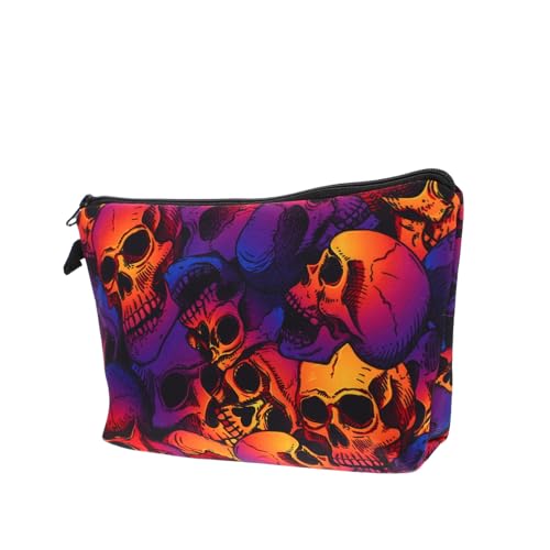 FRCOLOR Kosmetiktasche Make-up-Reisetasche Taschen Bausatz Beutel Schminkpinselhalter mit Deckel Mini Körperpflegetasche Kosmetik-Organizer-Tasche Reise waschtasche Polyester Colorful von FRCOLOR