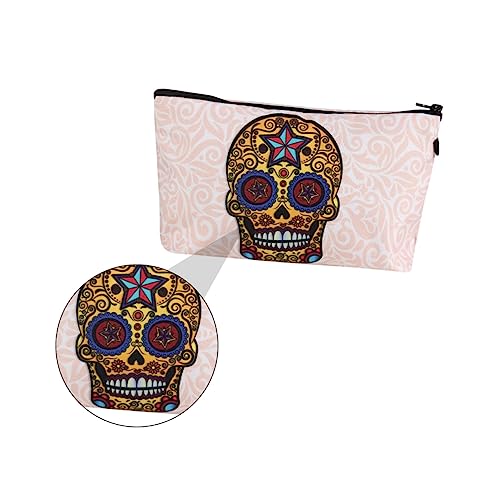 FRCOLOR Kosmetiktasche mit 3D- -Muster Tragbarer Make-up-aufbewahrungs- und Toilettenartikel-Organizer für Frauen auf Reisen von FRCOLOR