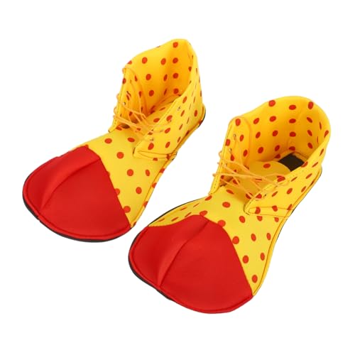 FRCOLOR Kostüm Clownschuhe für Erwachsene Unisex Verstellbar mit Schnürung Langlebig für Halloween Karneval Maskenball und Bühnenauftritte Zufällige Farbe von FRCOLOR