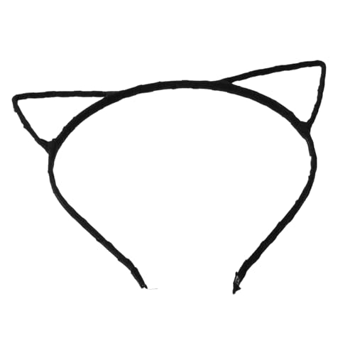 FRCOLOR Kostüm Katzenohren cat ears headband Katzenohren Stirnband Kleid mit verdrahteten Katzenohren Kopfschmuck für Katzenohren Kostüme Kleid mit Katzenohren verdrahtetes Stirnband Black von FRCOLOR