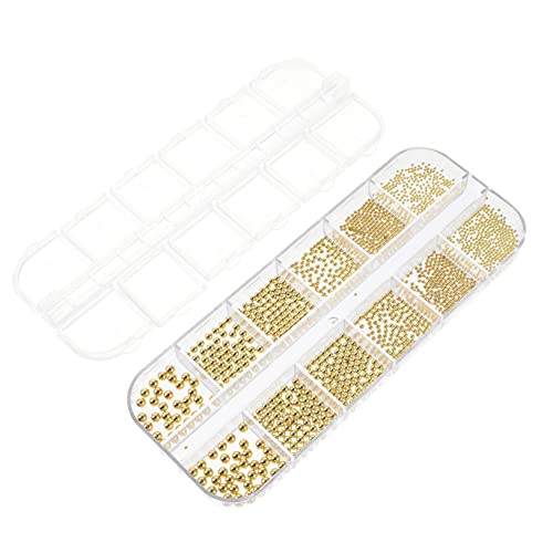 FRCOLOR Box Mit Maniküre-dekorationen Glänzende Nail Art Stahlperlen Diy Nagelkunst Schmuck Für Mädchen Für Nägel Maniküre Zubehör von FRCOLOR