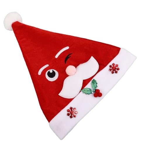 FRCOLOR Kreative Weihnachtsmütze Mit Winking Santa Design Für Erwachsene Santa Hut Für Weihnachtsfeiern Neujahrsfeiern Und Festliche Anlässe von FRCOLOR