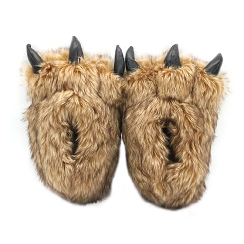 FRCOLOR Kreative Winter Plüsch Hausschuhe Unisex Weiche Rutschfeste Indoor Slippers Warme Baumwollpantoffeln für Damen Herren Wohnzimmer Schlafzimmer von FRCOLOR