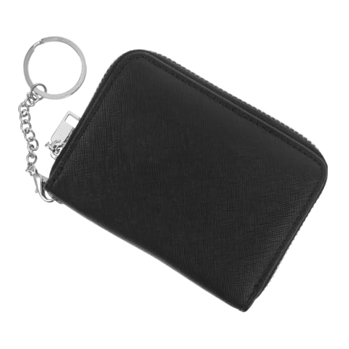 FRCOLOR Visitenkartenhülle Aus Kunstleder Visitenkartenetui Mit Reißverschluss Kartenetui Für Scheckkarten Bürokartentasche Tragbar Portemonnaie Für Damen Kreditkartenetui Mit von FRCOLOR