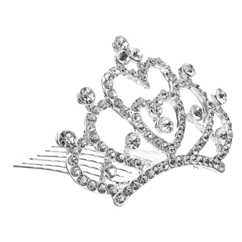 FRCOLOR Kristallkrone Haarkamm Für Junge Mädchen Tiara Haaraccessoire Weiß Für Partys Geburtstagsfeiern Und Auftritte Leicht Und Langlebig FRCOLOR Kristallkrone Haarkamm Für Junge Mädchen Tiara Haaraccessoire Weiß Für Partys Geburtstagsfeiern Und Auftritte Leicht Und Langlebig von FRCOLOR