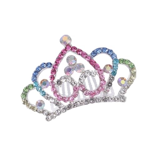 FRCOLOR Kronenkamm Für Kinder Hochzeits-tiara Hochzeit Haarkamm Kristall Strass Tiara Kamm Kämme Für Kinder Prinzessin Krone Kinder Tiara Haar Clip M?dchen Kamm Niedlich Mädchen Haarnadel von FRCOLOR