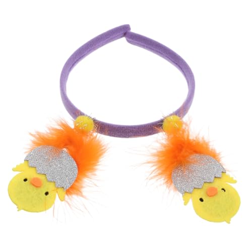 FRCOLOR Küken Haarreifen Mit Bunten Federn Für Ostern Einstellbares Bequemes Kopfband Für Erwachsene Lustige Osterparty Dekoration Und Accessoire von FRCOLOR