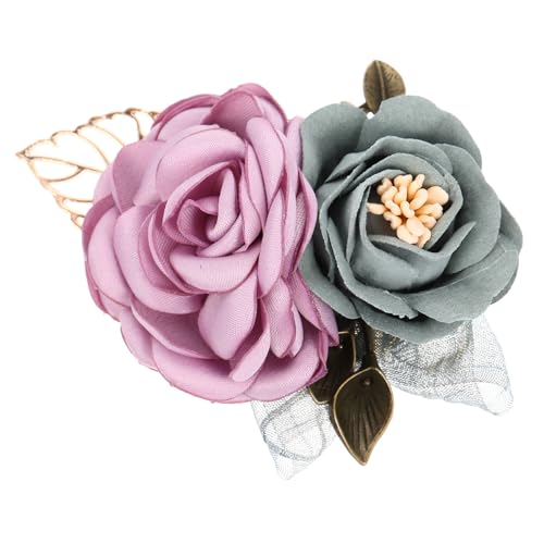 FRCOLOR Künstliche Blumenbrosche Haarspange für Damen Dekorative Corsage Stoff Ansteckblume für Hochzeiten und Festlichkeiten von FRCOLOR