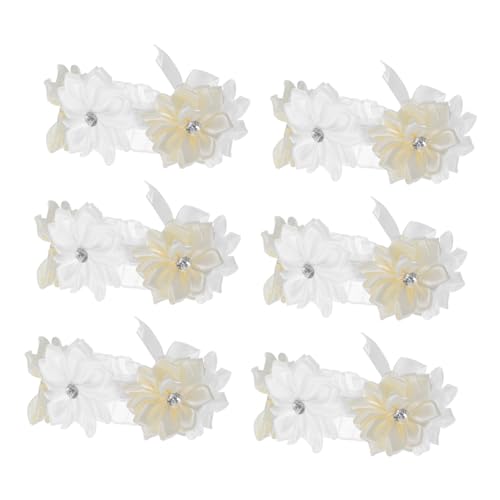 FRCOLOR Künstliche Handgelenk Blumen Armband Wiederverwendbare Braut Brautjungfer Hochzeit Wrist Corsage mit Realistischem Blumenarrangement Leicht und für Festlichkeiten von FRCOLOR