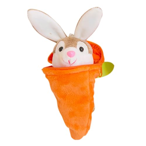 FRCOLOR Kuschel-hase Schlüsselanhänger Mit Karotten-charm Plüsch Anhänger Für Taschen Rucksäcke Niedliches Bunny Design Vielseitig Einsetzbar Für Mädchen Und Jungen von FRCOLOR