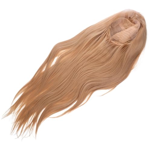 FRCOLOR Lace Front Perücke Lang Glatt Goldfarben Synthetische Halloween Cosplay Party Damen Weiche Atmungsaktive Perücke Für Rollenspiel Und Kostümveranstaltungen von FRCOLOR