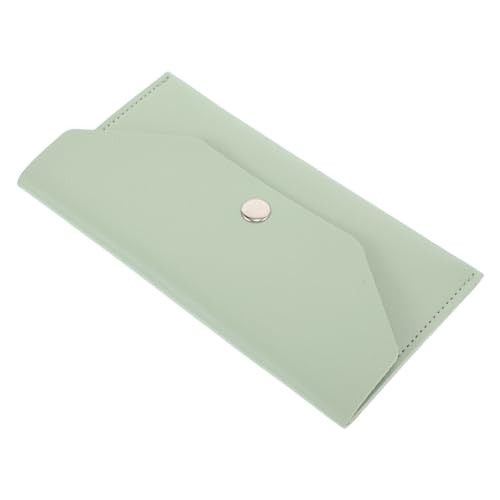 FRCOLOR Lange Geldbörse Mini-Brieftasche Mit Geldumschlag Briefumschläge Geldumschläge Für Die Kassenplanung Kleine Schmuckbeutel Bargeldbrieftasche Geldbörse Klein Pu-Leder Light Green von FRCOLOR