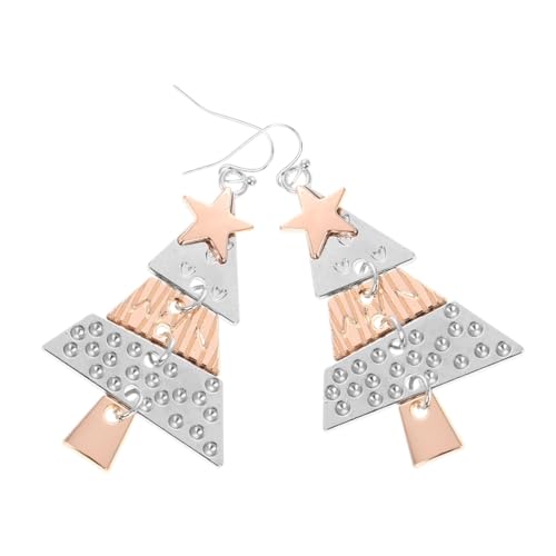 FRCOLOR Lange Weihnachtsbaum Ohrringe Damen Dangle Ohrhänger Festlicher Schmuck für Weihnachtsfeier und Silvester Modisches für Frauen Stilvolle Holiday Party Accessoires von FRCOLOR