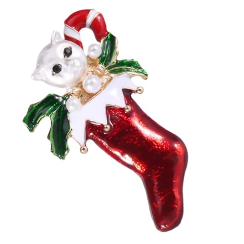 FRCOLOR Langlebige Brosche Katzenform Niedliche Anstecknadel für Kleidung Rucksack Jacke Weihnachten Accessoire von FRCOLOR