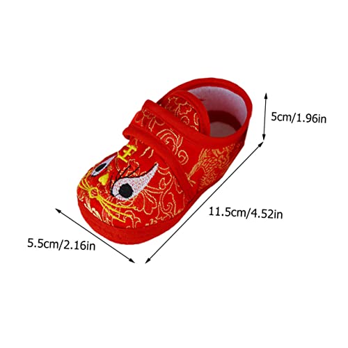 FRCOLOR Lauflernschuhe mit Weicher Rutschfester Sohle Niedliche Tiger Kopf Optik Atmungsaktiv und Warm für Monate Bequeme Babyschuhe zum Sicheren Lernen und Tragen von FRCOLOR