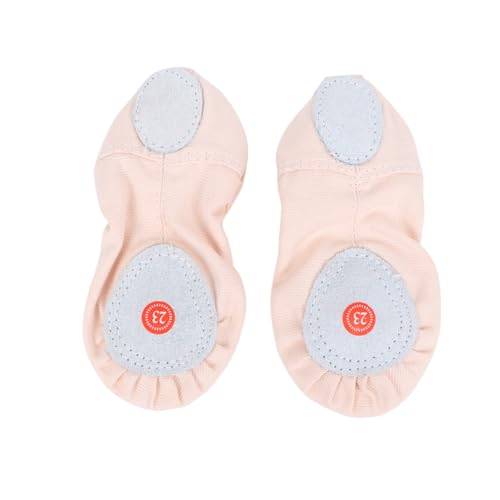 FRCOLOR Leichte Ballettschuhe mit Rutsch Sohle Elastische Schnürsenkellose Tanzschuhe für Erwachsene Weiche Yogaschuhe für Yoga Ballett Modern Dance und von FRCOLOR