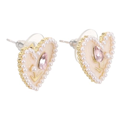 FRCOLOR Leichte Ohrstecker mit Tulpen und Herzmotiv aus Emaille Süßes Design für Damen und Mädchen Romantischer Schmuck für Alltag Party und Festliche Anlässe FRCOLOR Leichte Ohrstecker mit Tulpen und Herzmotiv aus Emaille Süßes Design für Damen und Mädchen Romantischer Schmuck für Alltag Party und Festliche Anlässe von FRCOLOR