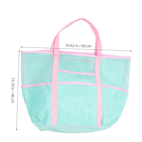 FRCOLOR Leichte Tragbare Mesh Beach Bag mit Atmungsaktivem Polyester Luftdurchlässiges Design Kompakt für Schwimmausrüstung und Reise toilettenartikel Vielseitiger Organizer für Damen und von FRCOLOR