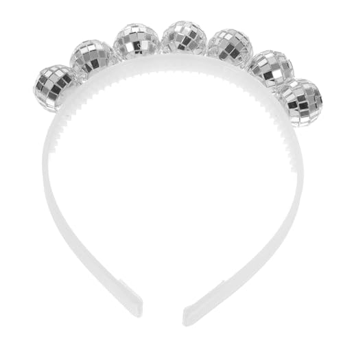 FRCOLOR Leichtes Disco Ball Haarband Einzigartiges Party Haar Accessoire Dekoratives Stirnband für Weihnachten Cosplay Bühnenauftritte und Festliche Anlässe von FRCOLOR
