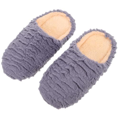 FRCOLOR Hausschuhe Für Damen Und Herren Mit Weicher Sohle Rutschfester Unterseite Warmem Futter Für Drinnen Ruhiges Design Für Reise von FRCOLOR