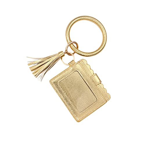FRCOLOR Leopardenmuster PU Geldbörse Mit Schlüsselanhänger Kartenfächer Für Frauen Multifunktionale Handtasche Im Modischen Design von FRCOLOR