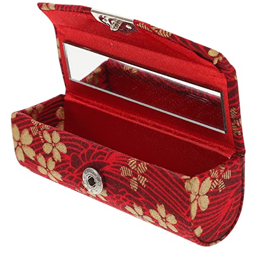 FRCOLOR Lippenstift Aufnahmebox Elegante Kleiner Lippenstift Organizer Mit Spiegel Einzelner Lippenstifthalter Für Damen Leicht Und Tragbar Für Täglichen Gebrauch von FRCOLOR