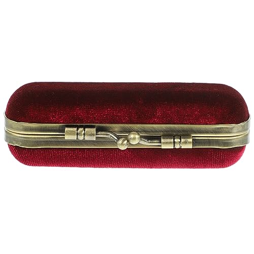 FRCOLOR Tragbares Lippenstift-Organizer-etui Filigraner Lippenstifthalter Mit Spiegel Flanellbeschichtetes Etui Für Damen Zum Reisen Und Wandern von FRCOLOR