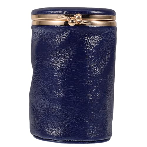 FRCOLOR Lippenstiftetui Aus Pu Leder Mit Spiegel Tragbare Mini Make Up Tasche Kleine Kosmetiktasche Für Die Handtasche Mini Lippenstift Organizer Für Frauen von FRCOLOR